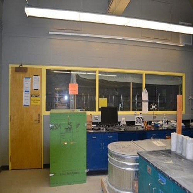 environmentally controlled room for the testing the concrete samples