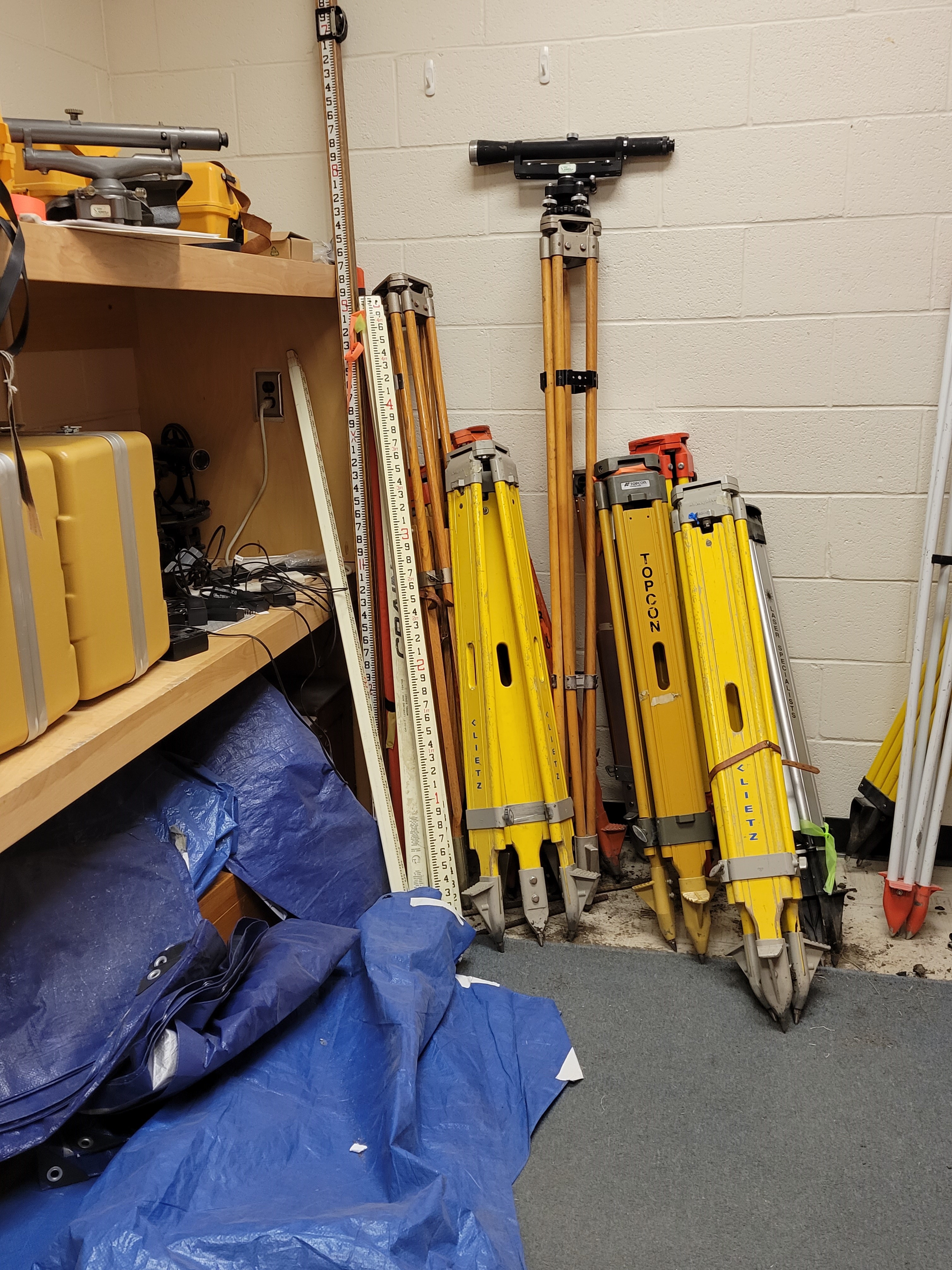 various surveying equipments