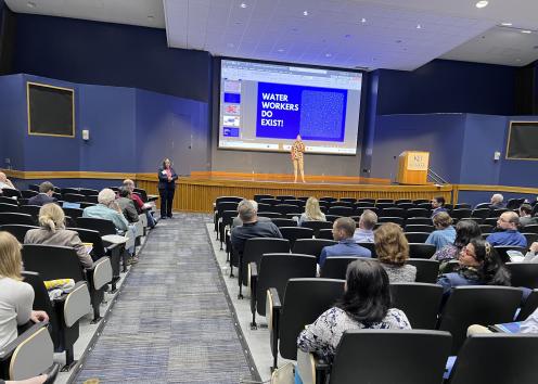 "Life Free of Water Challenges" presentation with audience