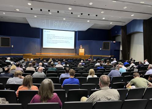 Audience during presentations