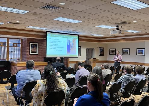 Presentation with audience