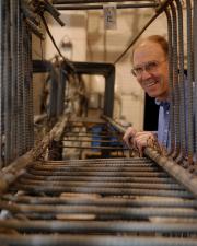 Dave Darwin looking through Rebar